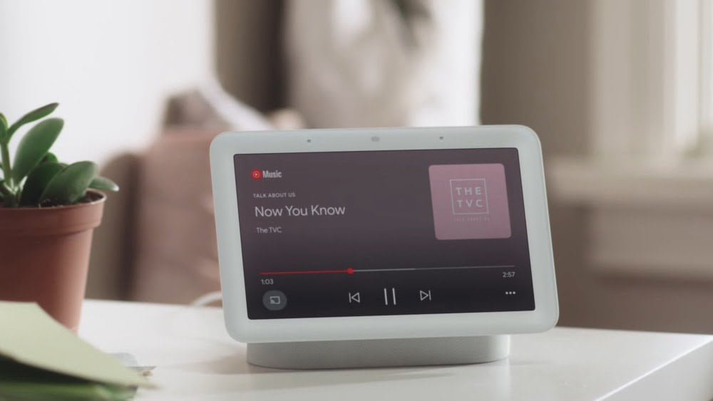 Das Smart-Display Google Nest Hub der zweiten Generation.