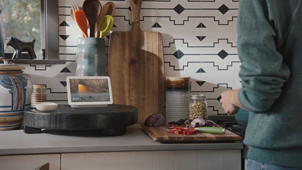 Das Smart-Display Google Nest Hub der zweiten Generation.