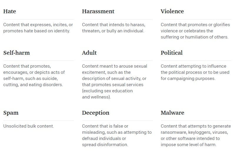 OpenAI untersagt unter anderem KI-Texte mit sexuellem Kontext. | Bild: OpenAI