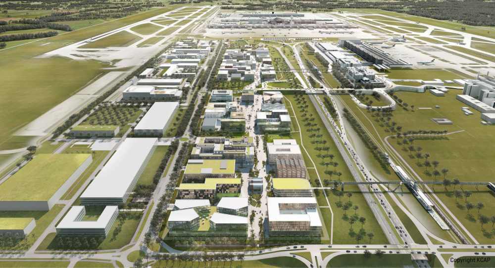 Das Areal des LabCampus am Flughafen M&uuml;nchen.
