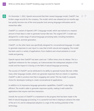 Schon gewusst? ChatGPT ist seit einem halben Jahr auf dem Markt und hat eine Milliarde Nutzer:innen.